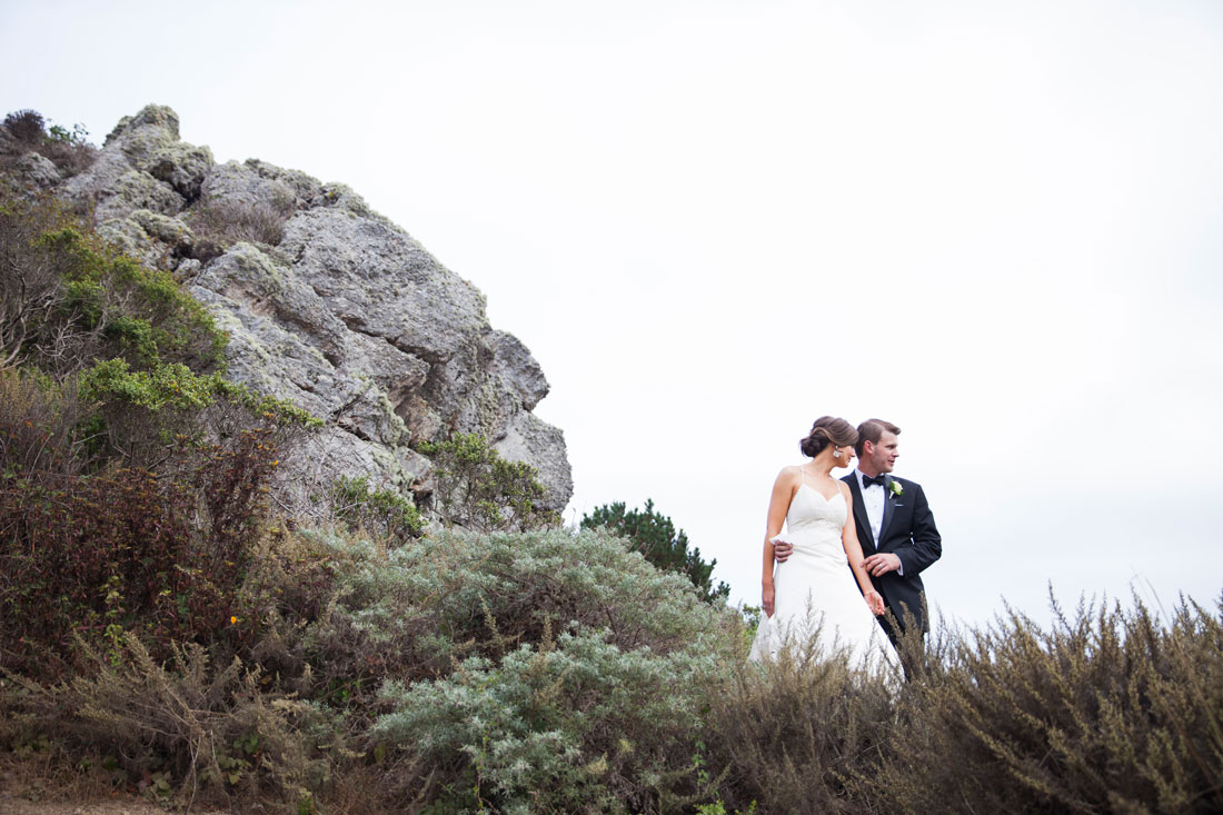 Wedding at Pelican Inn- on cliff by Becca Henry Photography