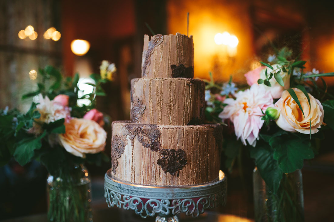 Beautiful wedding cake in San Rafael by Becca Henry Photography