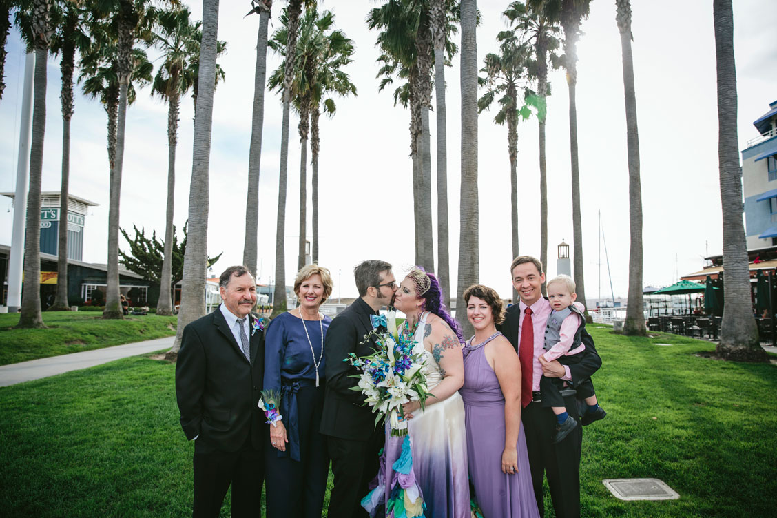 Family wedding Portrait in Jack London Square by Becca Henry Photography