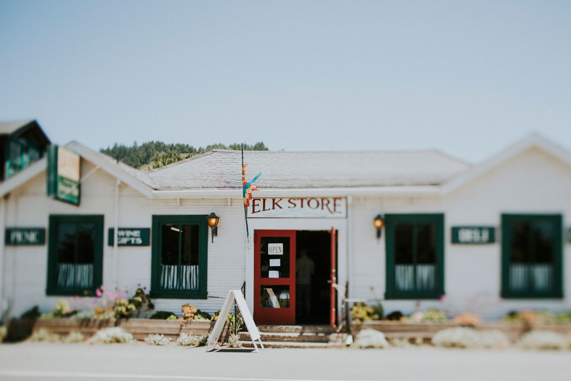 Mendocino wedding details-quaint store in town- by Becca Henry Photography
