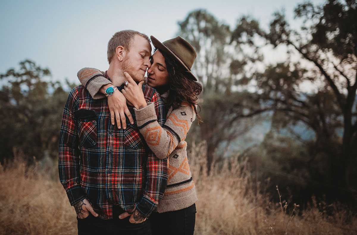 Northern California sweet sunset couple's session