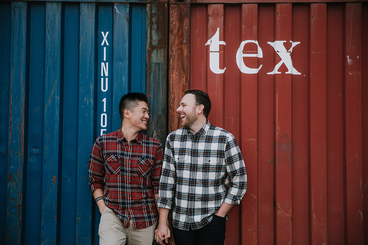LGBTQ+ engagement session in SF - Jason and Connor