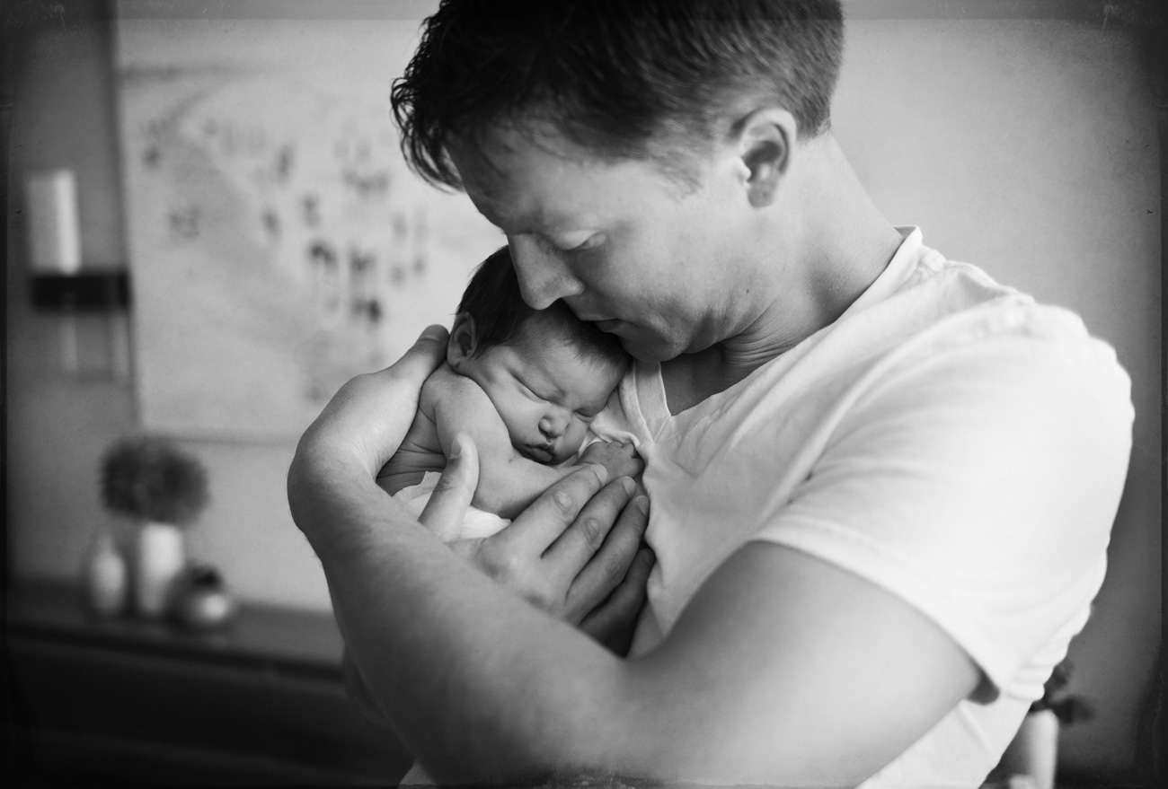 Becca Henry Photography - San Francisco Newborn Photography - father holding newborn